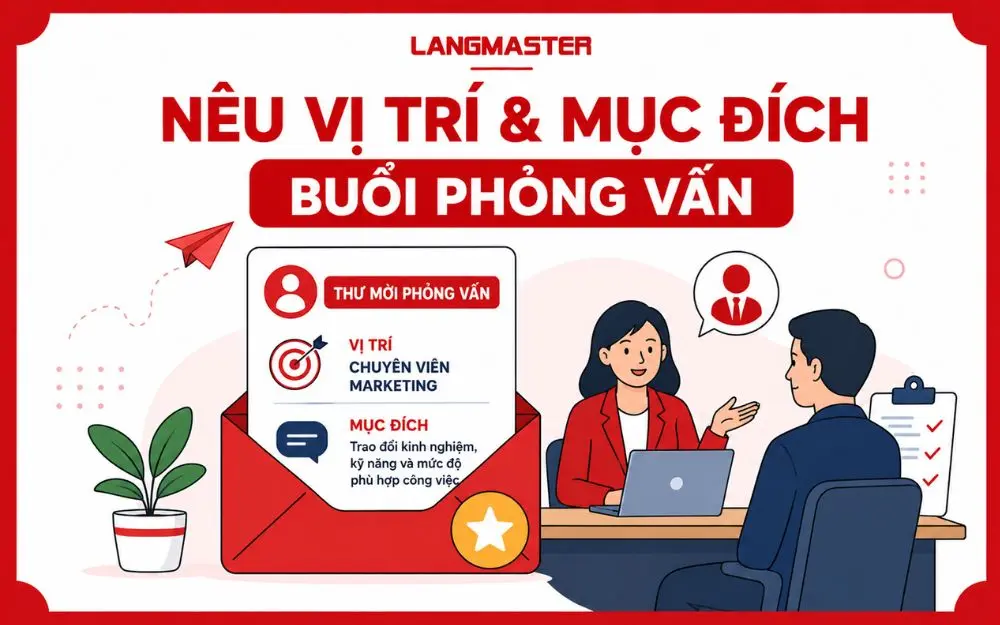 Nêu rõ vị trí và mục đích giúp ứng viên hiểu đúng nội dung buổi phỏng vấn.