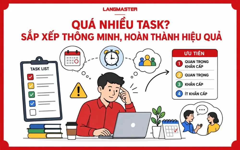 Các công cụ hỗ trợ quản lý Task phổ biến giúp theo dõi công việc rõ ràng và hiệu quả hơn.