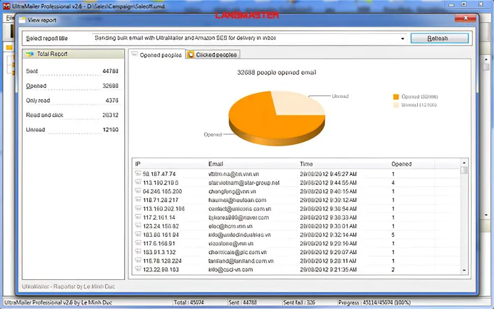 UltraMailer – Phần mềm gửi email hàng loạt cài đặt trên máy tính
