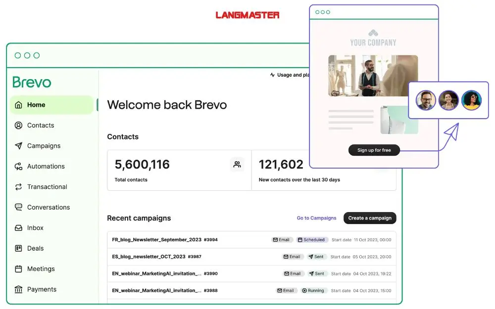 Brevo – Giải pháp tiết kiệm theo số lượng email gửi
