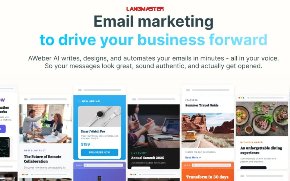 AWeber – Công cụ tạo email tự động đơn giản cho doanh nghiệp nhỏ
