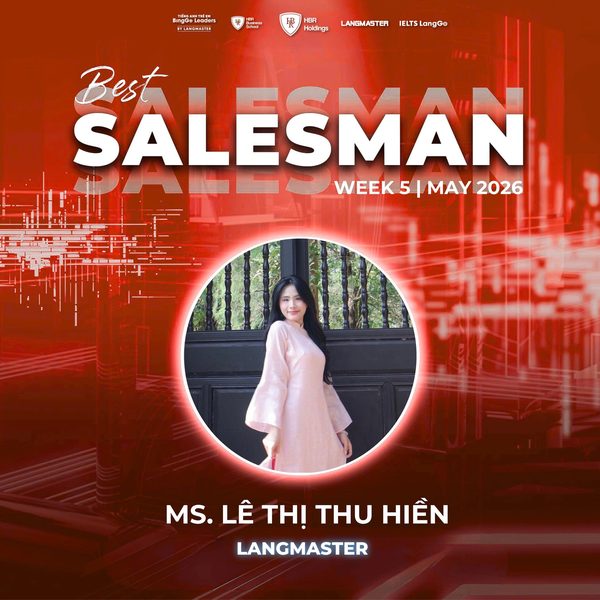 Best Salesman - MS. Lê Thị Thu Hiền